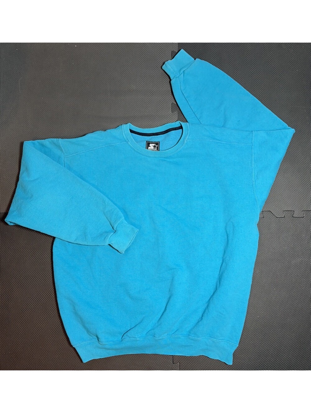 Vintage Starter Sweater Adult XXL Blue Crewneck Sweatshirt 1990s Y2K Mens